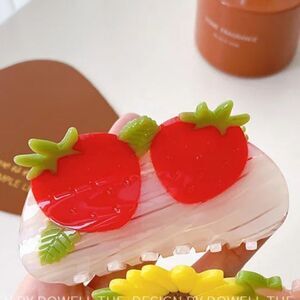 Strawberry Iridescent Claw Clip Hair Accessory